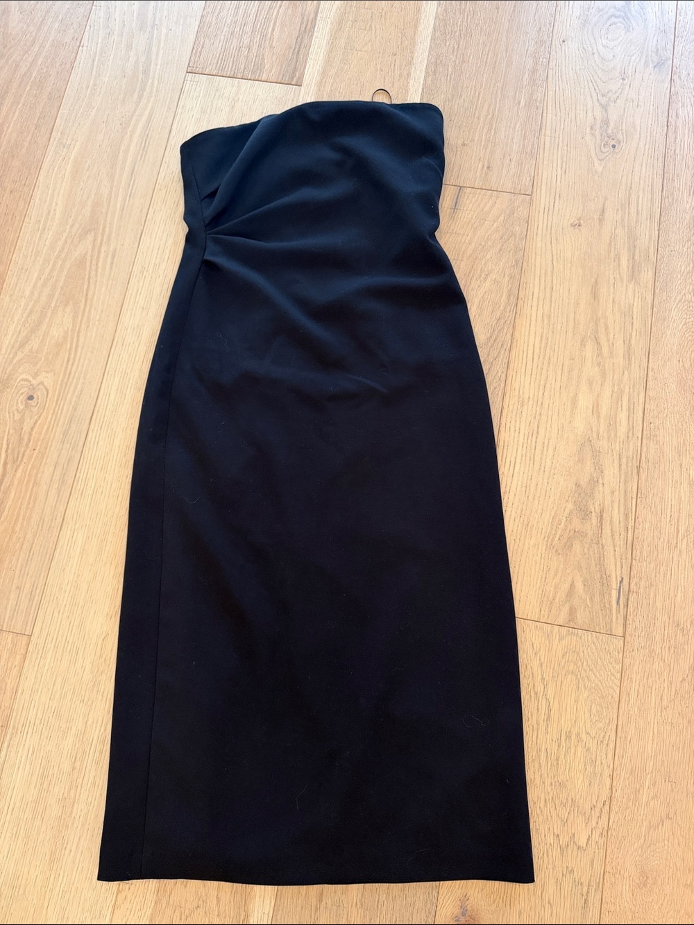Vince Strapless Black Midi Dress